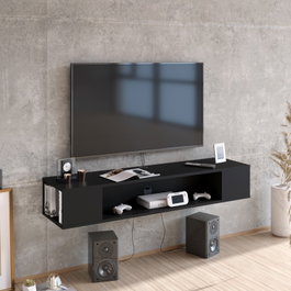 Hanah Home Peti - Soporte de TV Negro